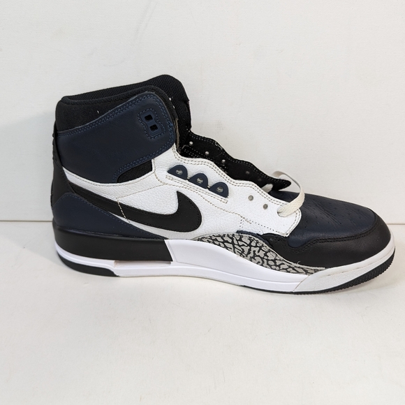 Jordan Legacy 312 Midnight Navy Mens Sz 12 Modified Basketball Shoes No Strap - Picture 14 of 16